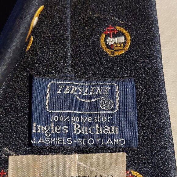 Terylene Ingles Buchan Scotland Macdonald Necktie - Picture 2 of 4